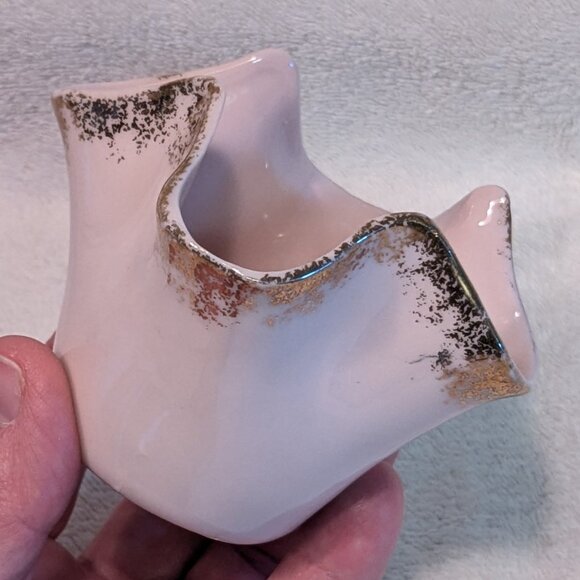 Richard Japan Porcelain Handkerchief Small Vase Holder Decor 1960s - Picture 8 of 12